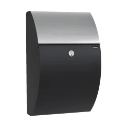 ALLUX 7000 POSTKASSE SORT/GALVANISERET