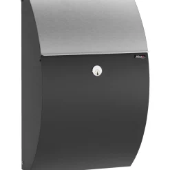 ALLUX 7000 POSTKASSE SORT/RUSTFRIT STÅL