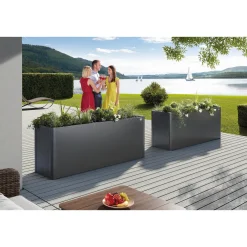 BIOHORT 2X2 HØJBED KVARTSGRÅ METALLIC 77 X 201 X 201 CM