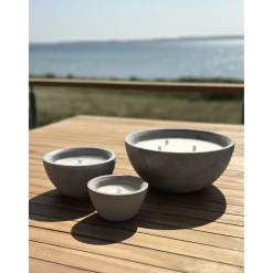 GARDEN LIFE UDENDØRS STEARINLYS BETON GRÅ Ø12,8XH 8,2 CM