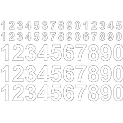 HABO 3 ARK 0-9 TAL-ARK HVID