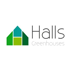 HALLS ICON 8 DRIVHUS EKSKL. SOKKEL HÆRDET GLAS SORT 8,1 M2