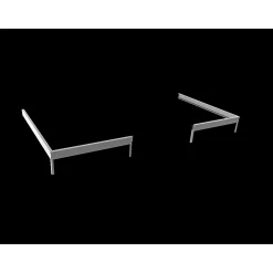 HALLS LEAN-TO 612 STÅLFUNDAMENT SORT 7,1 M2