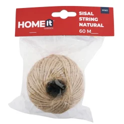 HOME IT GARDEN SISAL SNØRE 60 METER