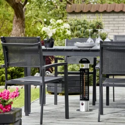 HORTUS 211-370 TERRASSEVARMER SØLV 1200 W