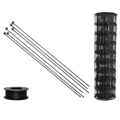 HORTUS HEGN SORT PLASTBELAGT 0.60 X 25 M