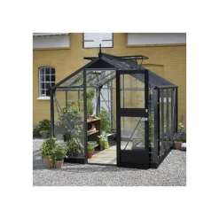 JULIANA COMPACT DRIVHUS 3 MM HÆRDET GLAS HELE BANER ANTRACIT 6,6 M2