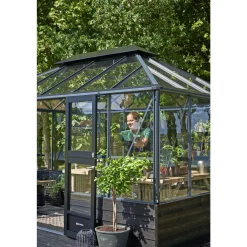 JULIANA GRAND OASE MUR ORANGERI 3 MM HÆRDET GLAS HELE BANER ANTRACIT 13 M²