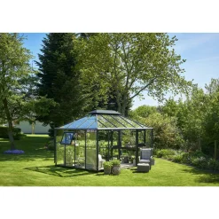 JULIANA GRAND OASE ORANGERI 3 MM HÆRDET GLAS HELE BANER ANTRACIT 13 M²