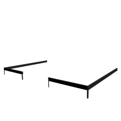 JULIANA VERANDA STÅLFUNDAMENT SORT 12,9 M2