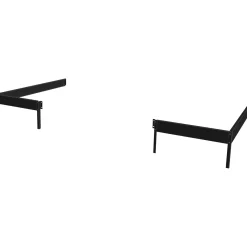 JULIANA VERANDA STÅLFUNDAMENT SORT 4,4 M2