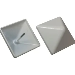 KOKILLE PYRA 94 STOLPEHAT ALUMINIUM HVID 94 X 94 MM