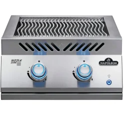 NAPOLEON BUILT-IN 700 18" DOBBELT SIZZLEZONE INDBYGNINGSGRILL RUSTFRIT STÅL