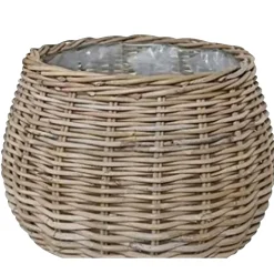 OUTRIUM INDO SÆT Á 2 STK. HAVEKRUKKE KUBO RATTAN NATUR 29X58X43