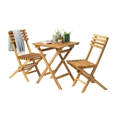 OUTRIUM MALANG MED 2 STOLE CAFESÆT TEAK