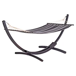 OUTRIUM MAUI INKL. STANDER HÆNGEKØJE SORT/GRÅ/HVID