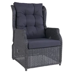 OUTRIUM MILANO INKL. VANDAFVISENDE HYNDE LOUNGESTOL SORT