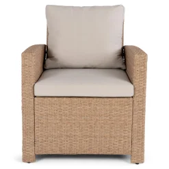 OUTRIUM PORTO MED EKSTRA HØJ RYG HAVESTOL NATUR