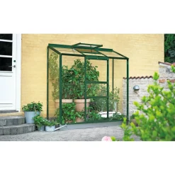 OUTRIUM VÆGDRIVHUS 3 MM DELT GLAS GRØN 1,3 M2