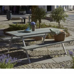 PLUS ALPHA BORDBÆNKESÆT GRÅ