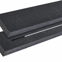 PLUS ALPHA L177 CM M/2 RYGLÆN BORDBÆNKESÆT SORT