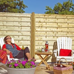 PLUS BERGEN LÆHEGN TRYKIMPRÆGNERET NATUR 180 X 180 CM