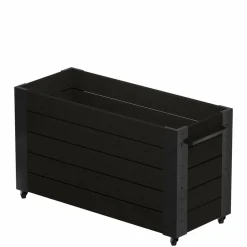 PLUS BLOMSTERKASSE SORT 70 X 50 X 120 CM