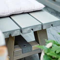 PLUS COUNTRY BORDBÆNKESÆT GRÅBRUN