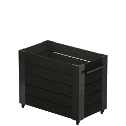 PLUS CUBIC BLOMSTERKASSE SORT 70 X 50 X 87 CM