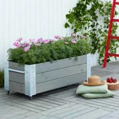 PLUS CUBIC BLOMSTERKASSE GRÅBRUN 45 X 50 X 120 CM