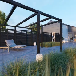 PLUS DECORA HEGN FUNGICIDBEHANDLET & GRUNDMALET 2 GANGE SORT 180 X 180 CM