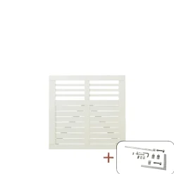 PLUS DECORA LÅGE FUNGICIDBEHANDLET OG GRUNDMALET 2 GANGE HVID 100 X 95 CM