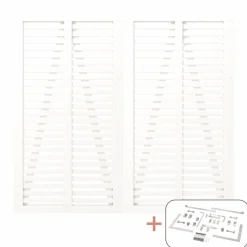 PLUS DOBBELTLÅGE FUNGICIDBEHANDLET & GRUNDMALET 2 GANGE HVID 200 X 180 CM