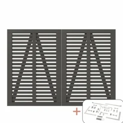 PLUS DOBBELTLÅGE FUNGICIDBEHANDLET OG GRUNDMALET UMBRAGRÅ 200 X 140 CM