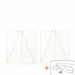 PLUS DOBBELTLÅGE FUNGICIDBEHANDLET & GRUNDMALET 2 GANGE HVID 200 X 107 CM