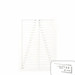 PLUS ENKELTLÅGE FUNGICIDBEHANDLET & GRUNDMALET 2 GANGE HVID 100 X 140 CM