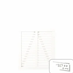 PLUS ENKELTLÅGE FUNGICIDBEHANDLET & GRUNDMALET 2 GANGE HVID 100 X 107 CM