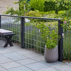 PLUS ESPALIER STÅL GALVANISERET LOOK 80 X 140 CM