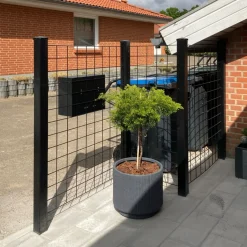 PLUS ESPALIER STÅL SORT 90 X 140 CM