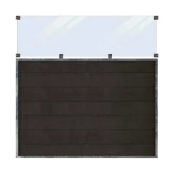 PLUS FUTURA KOMPOSITHEGN SKIFFERGRÅ/SORT 180 X 180 CM