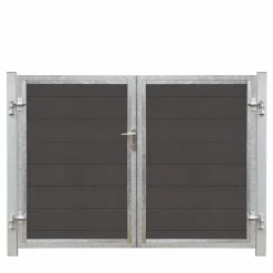 PLUS FUTURA VENSTRE DOBBELTLÅGE SKIFFERGRÅ/SORT 213 X 145 CM