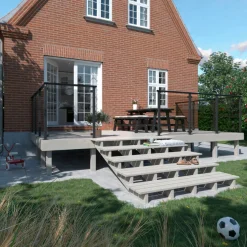 PLUS GLASHEGN GLAT RØGFARVET 90 X 91 CM