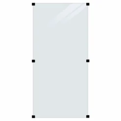 PLUS GLASHEGN HÆRDET KLART 90 X 180 X 0.60 CM