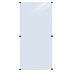 PLUS GLASHEGN HÆRDET KLART 90 X 180 X 180 X 0.60 CM