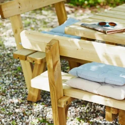 PLUS 4-KANTET BORDBÆNKESÆT NATUR