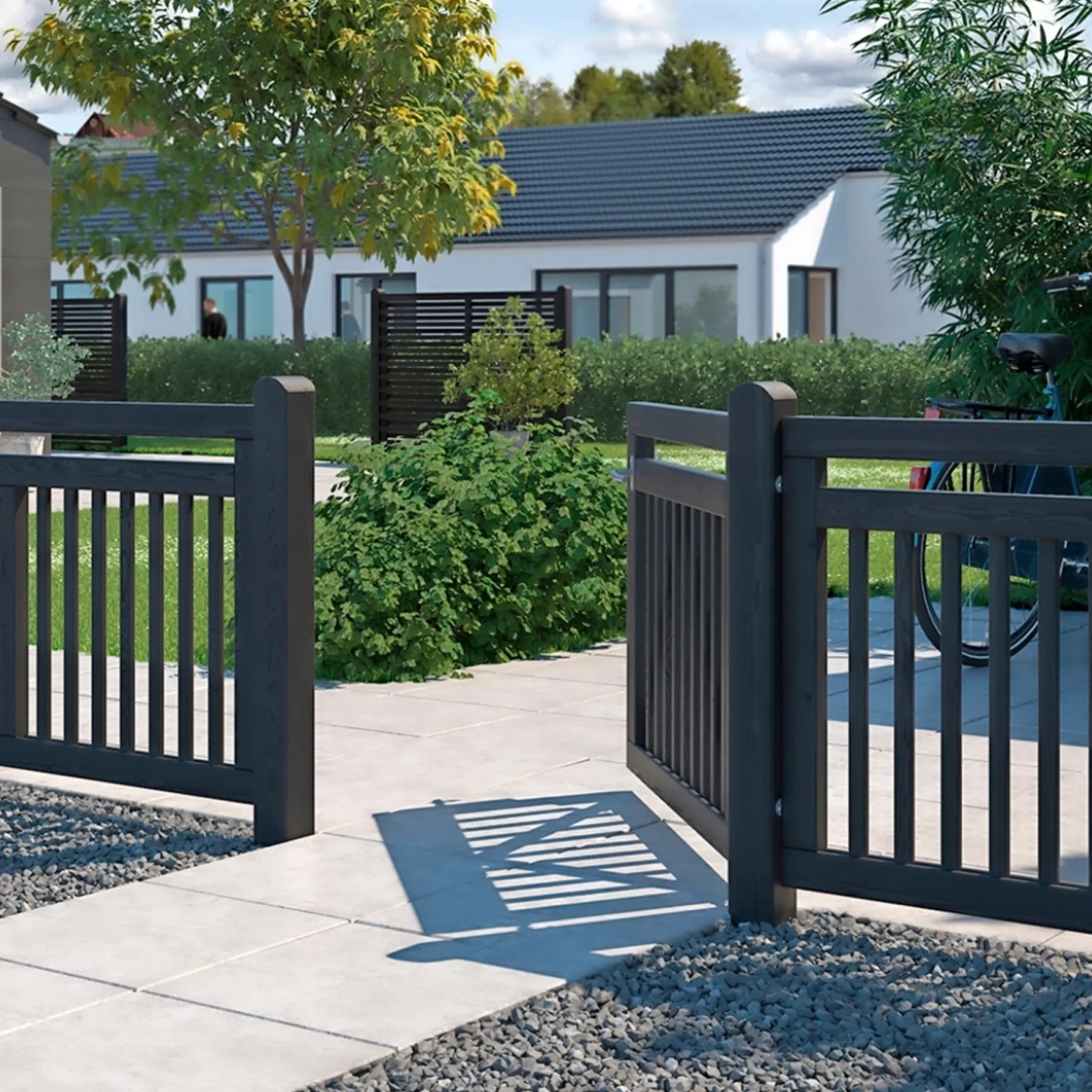 PLUS LINEA LÅGE FUNGICIDBEHANDLET OG GRUNDMALET SORT 150 X 80 CM