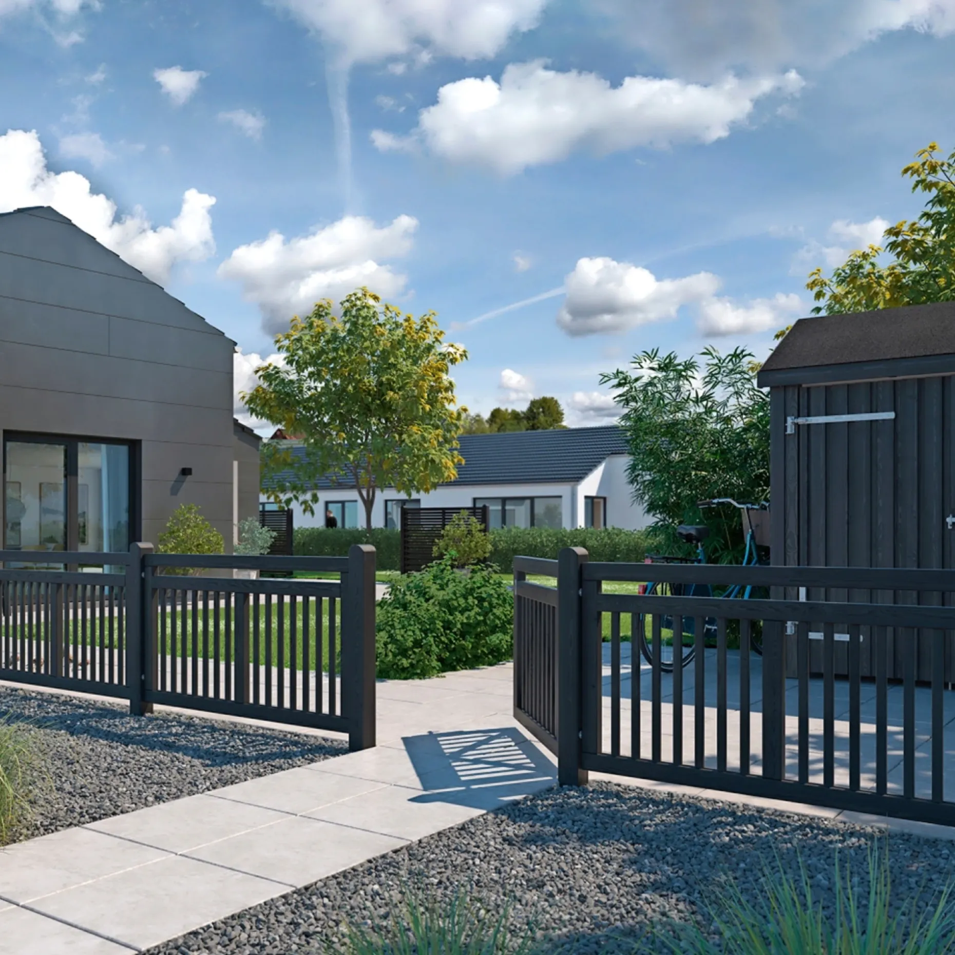 PLUS LINEA LÅGE FUNGICIDBEHANDLET OG GRUNDMALET SORT 150 X 80 CM