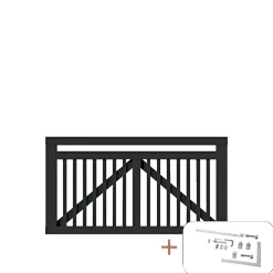 PLUS LINEA LÅGE FUNGICIDBEHANDLET OG GRUNDMALET SORT 150 X 80 CM