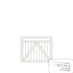 PLUS LINEA LÅGE FUNGICIDBEHANDLET OG GRUNDMALET 2 GANGE HVID 100 X 80 CM