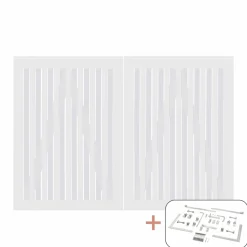 PLUS NAGANO LÅGE FUNGICIDBEHANDLET OG GRUNDMALET 2 GANGE HVID 200 X 140 CM